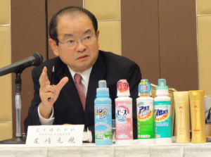 花王尾﨑社長が会見　日本市場の活性化と技術ベースの海外展開で成長へ