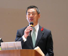 サラヤ、第8回産業交流フェアで更家悠介社長が講演行う