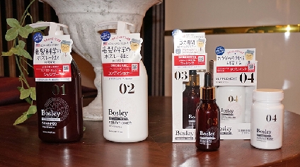 ネイチャーラボ、新製品発表会開催　頭皮改善シャンプー「Bosley」発表