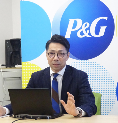 Ｐ＆Ｇ、山田本部長が会見　「アンビション２０３０」を推進