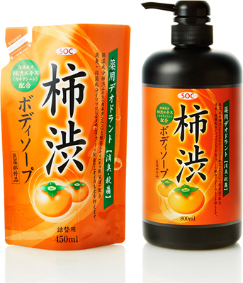 澁谷油脂、「ＳＯＣ薬用柿渋ボディソープ」累計販売数量500万本突破