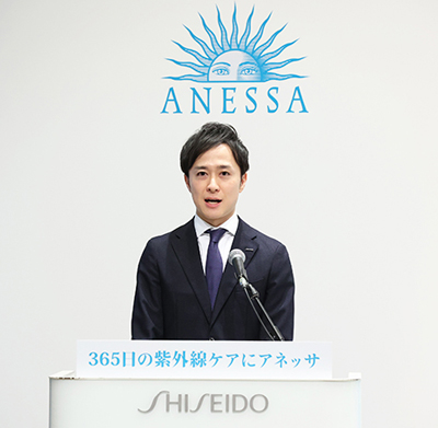 資生堂、「アネッサ」新ミューズを発表　販促戦略や新ＴＶＣＭなど紹介